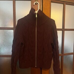 Talbots Burgundy Knit Sweater